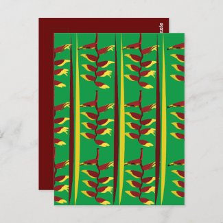 Heliconia Flower Floral Pattern