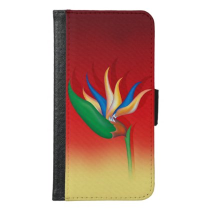 Heliconia Flower Samsung Galaxy S6 Wallet Case