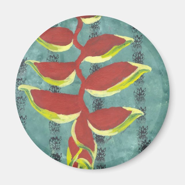 Heliconia Magnet (Front)