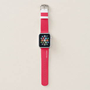 Heliconia red color name apple watch band
