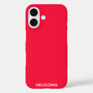 Heliconia red color name iPhone 16 case