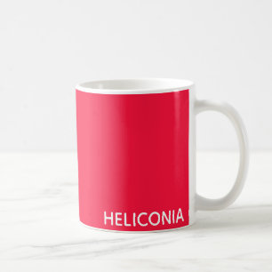 Heliconia red color name coffee mug