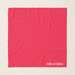 Heliconia red color name scarf