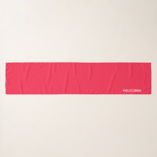 Heliconia red color name scarf