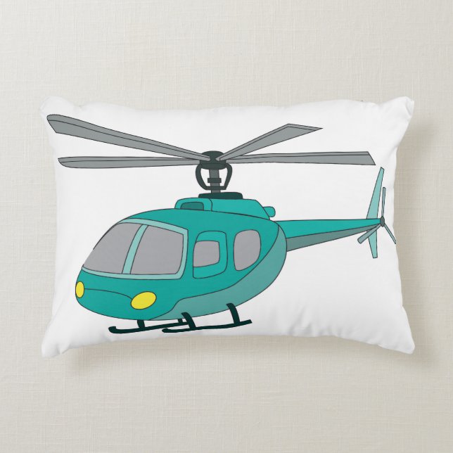 Helicopter Accent Pillow (Front)