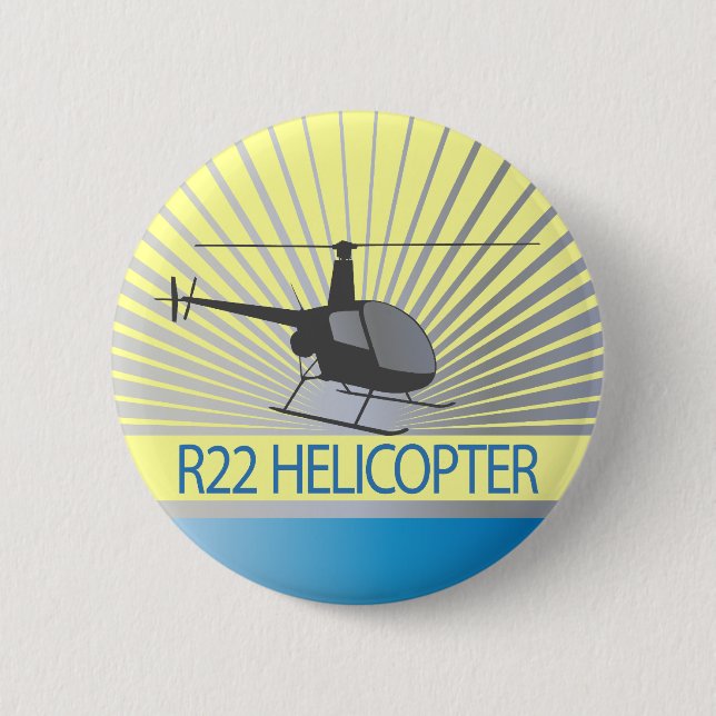 Helicopter Aircraft Button (Front)