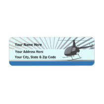 Helicopter Aircraft Label Helicopter Aircraft Label