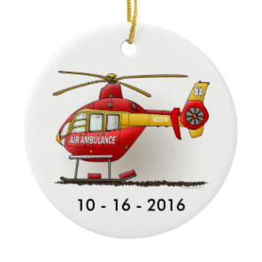 Helicopter Ambulance Air Ambulance Ornament