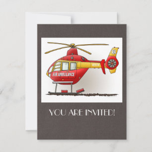 Helicopter Ambulance Invitation