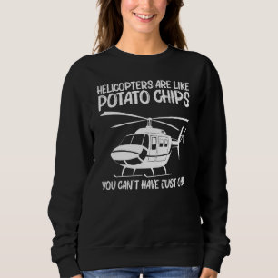 Helicopter Art For Men Women Aircraft Chopper _4 Sweatshirt