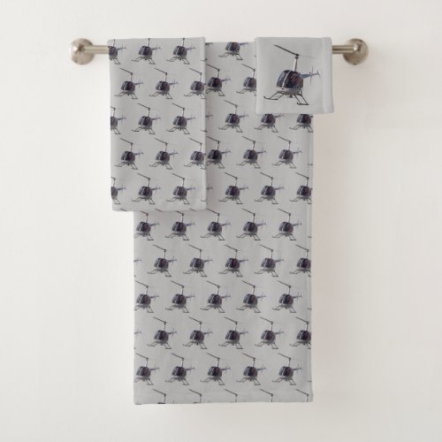 Helicopter Bath Towel Set Cool Helicopter Towels