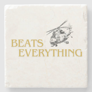 Helicopter beats everything stone coaster