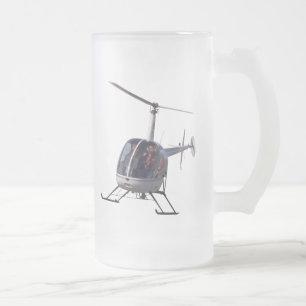 Helicopter Beer Glass Flying Chopper Mugs Steins