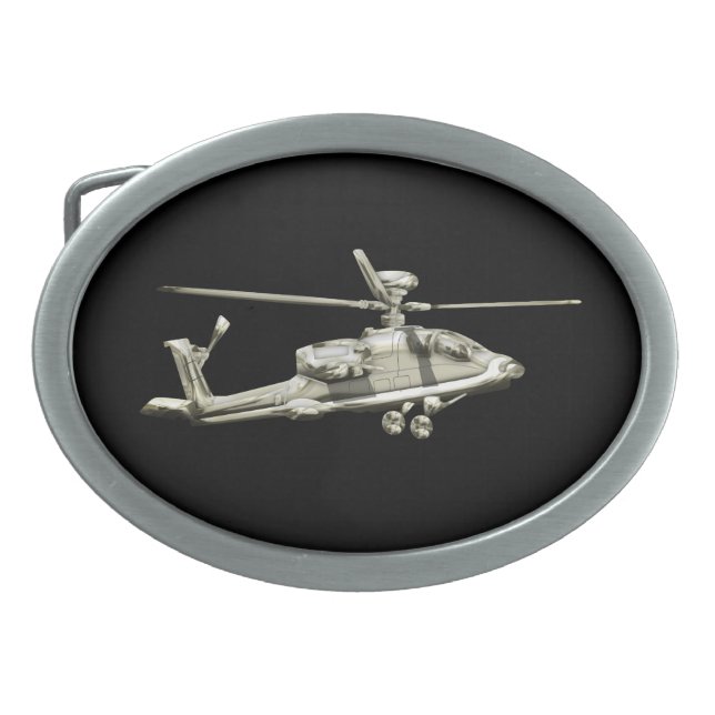 Helicopter, Belt Buckle (Front)