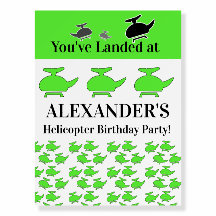 Helicopter Birthday Party