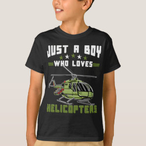 Helicopter Boy Future Pilot T-Shirt