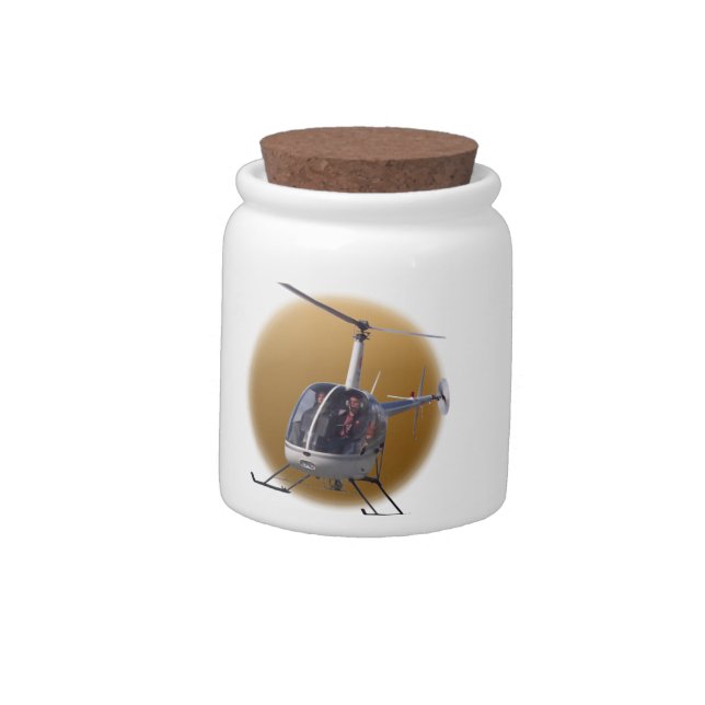 Helicopter Candy Jar Helicopter Pilot Gifts Decor (Left)