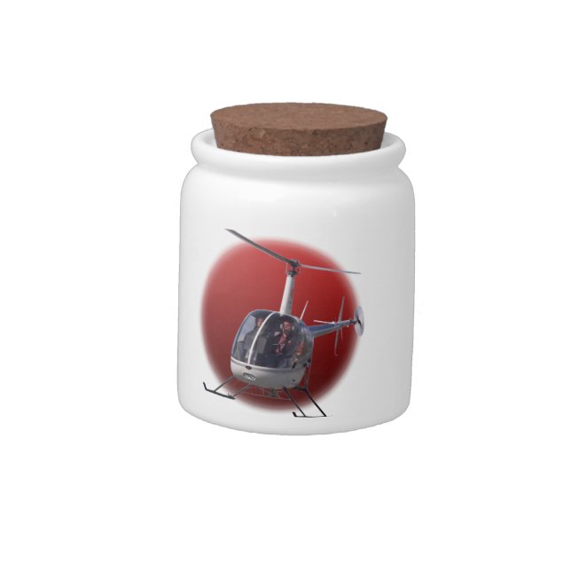 Helicopter Candy Jar Helicopter Pilot Gifts Decor (Left)