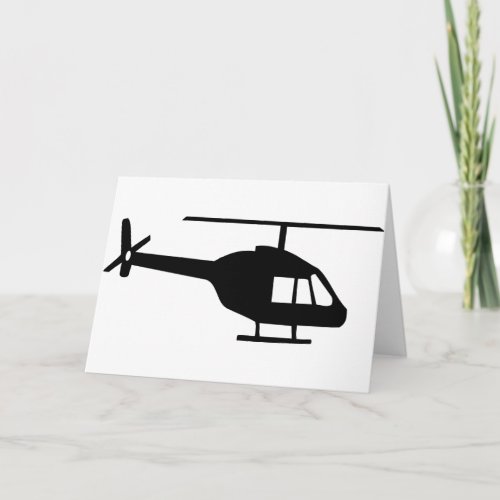 Helicopter Card