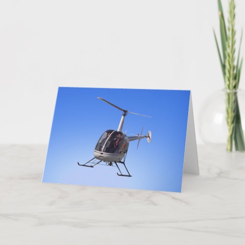 Helicopter Card Flying Chopper Greeting Cards