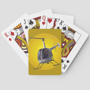 Helicopter Cards Flying Helicopter Playing Cards