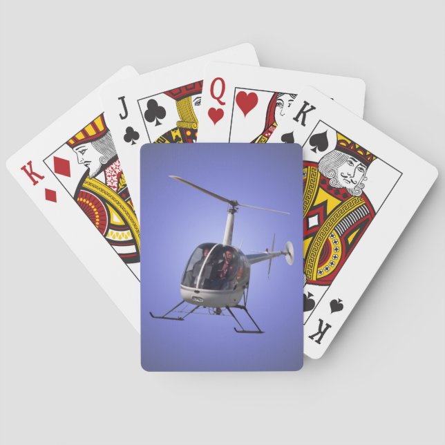 Helicopter Cards Flying Helicopter Playing Cards (Back)