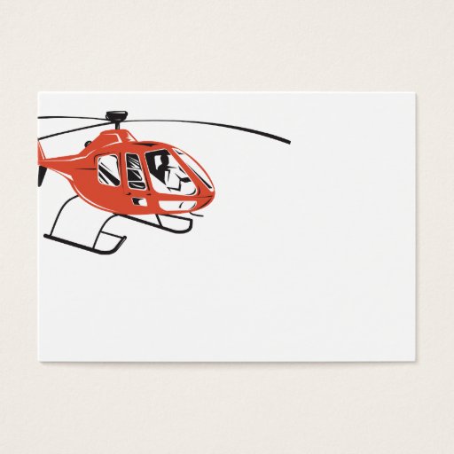 Customizable Helicopter Chopper Retro Business Card Template