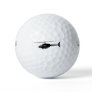 Helicopter Chopper Silhouette Customize Color Golf Balls