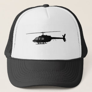Helicopter Chopper Silhouette Customize Color Trucker Hat