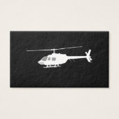 Helicopter Chopper Silhouette Flying Black (Front)