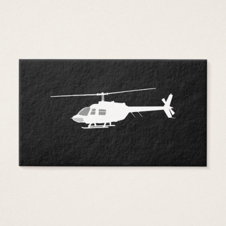 Helicopter Chopper Silhouette Flying Black