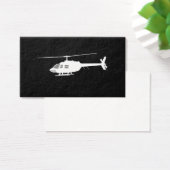 Helicopter Chopper Silhouette Flying Black (Desk)