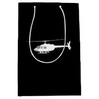 Helicopter Chopper Silhouette Flying Black