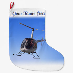 Helicopter Christmas Stocking Helicopter Stocking