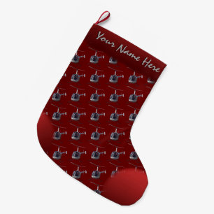 Helicopter Christmas Stocking Helicopter Stocking