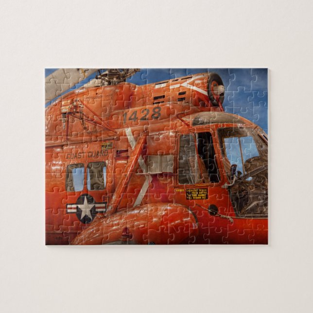 Helicopter - Coast guard helicopter Jigsaw Puzzle (Horizontal)