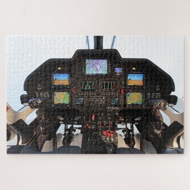 Helicopter cockpit jigsaw puzzle (Horizontal)