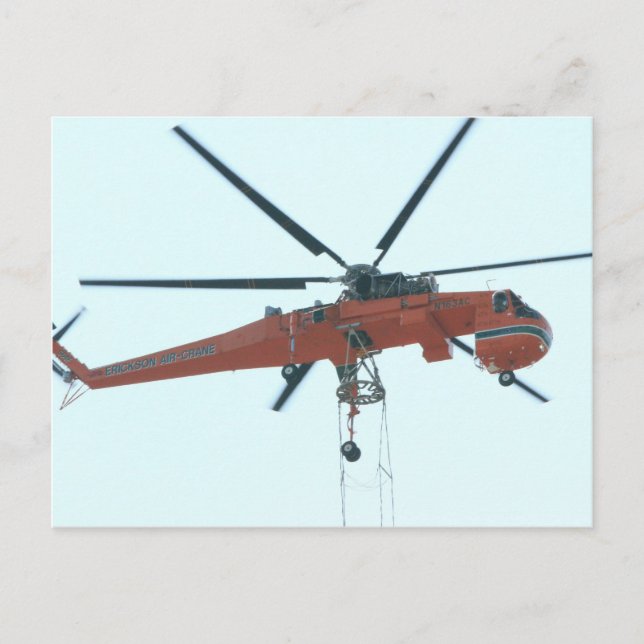 Helicopter crane postcard (Front)