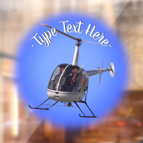 Helicopter Decal Custom Helicopter Window Decal