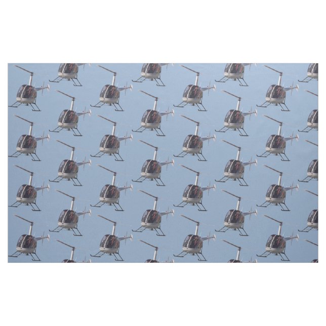 Helicopter Fabric Flying Helicopter Custom Fabric (Fat Quarter)