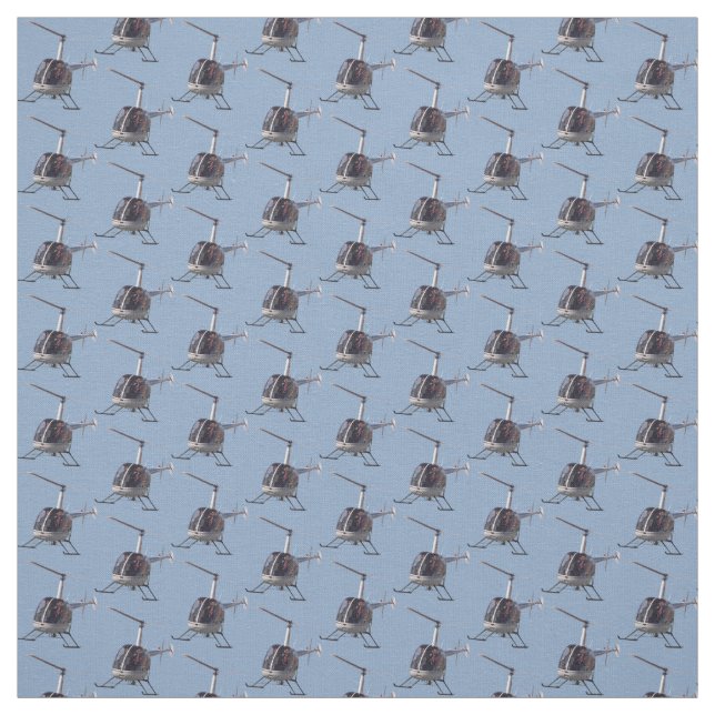 Helicopter Fabric Flying Helicopter Custom Fabric (Swatch)