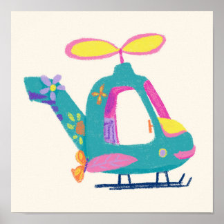 Helicopter from The 'Dream To Fly' Set Poster