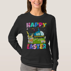 Helicopter   Happy Easter Funny Helicopter Easter  T-Shirt