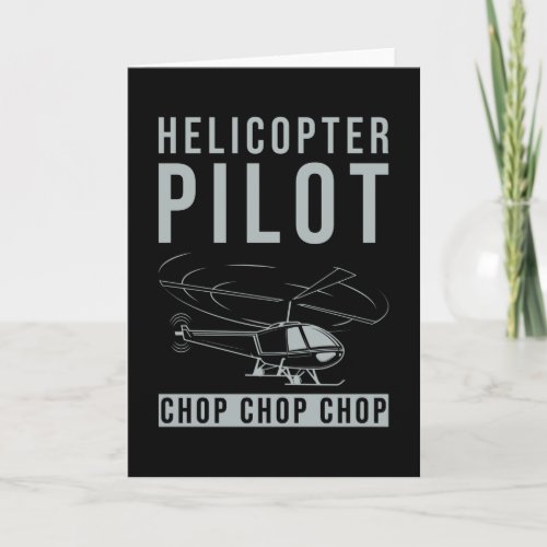 Helicopter Helicopter Pilot Gift Card