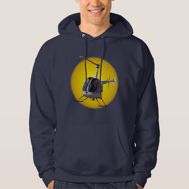 Helicopter Hoodie Cool Unisex Hooded Sweatshirt (Front)