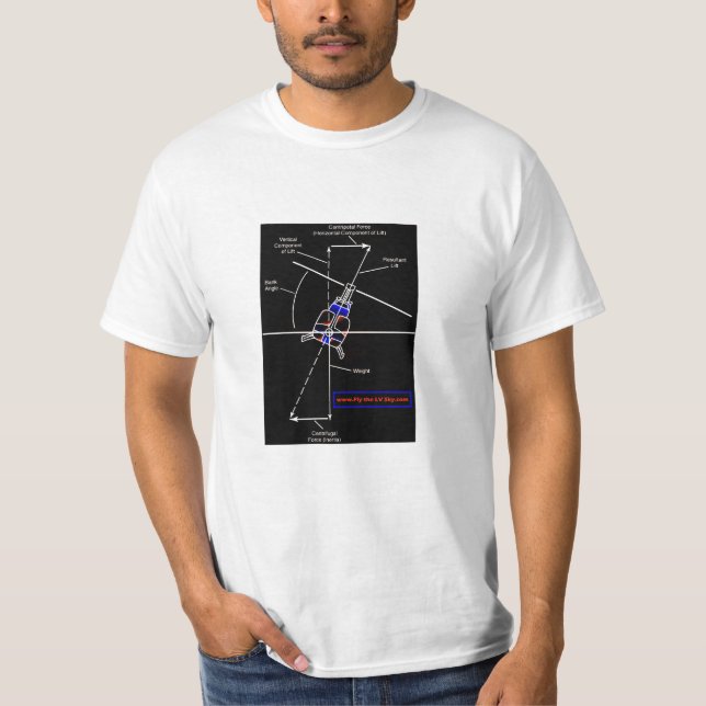 Helicopter Horizontal Components T-Shirt (Front)