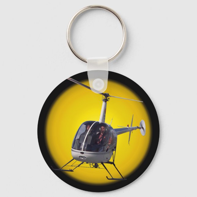 Helicopter Key Chain Keepsake & Helicopter Gifts (Front)