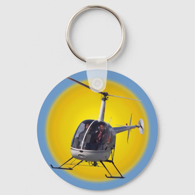 Helicopter Key Chain Keepsake & Helicopter Gifts (Front)