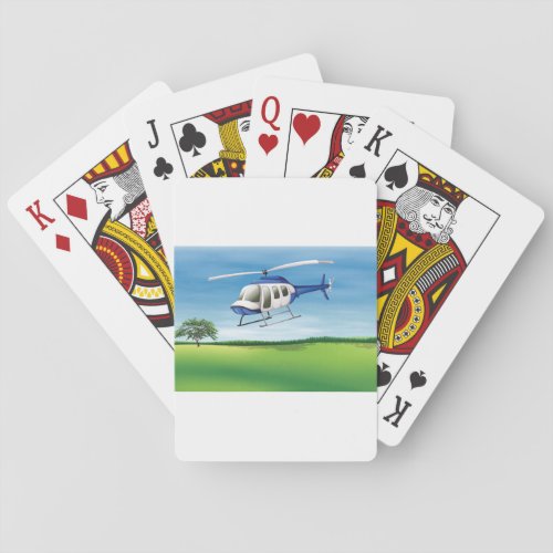Helicopter Landing Playing Cards