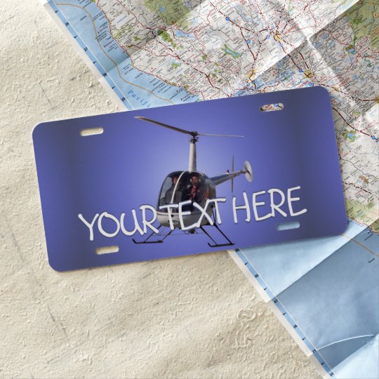 Helicopter License Custom Helicopter License Plate Helicopter License Custom Helicopter License Plate